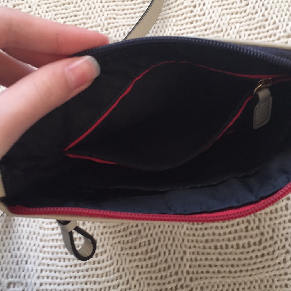 🔔🕊️LAST CHANCE NWOT Tommy Hilfiger Cream/Red/Blue Crossbody Purse - Picture 5 of 8